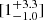 $ [1^{+3.3}_{-1.0}] $