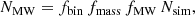 $$ \begin{aligned} N_\mathrm{MW} = f_\mathrm{bin} \, f_\mathrm{mass} \, f_\mathrm{MW} \, N_\mathrm{sim} , \end{aligned} $$