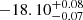 $ -18.10_{-0.07 }^{+0.08} $