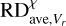 $\[\mathrm{RD}_{\text {ave}, V_{r}}^{\chi}\]$