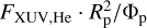 ${F_{{\rm{XUV}},{\rm{He}}}} \cdot R_{\rm{p}}^2/{\Phi _{\rm{p}}}$