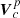 $ {\boldsymbol{V}^{p}_{c}} $
