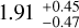$\[1.91_{-0.47}^{+0.45}\]$