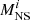 $ M^{i}_{\mathrm{NS}} $