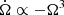 $ \dot{\Omega}\propto -\Omega^{3} $