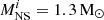 $ M^{i}_{\mathrm{NS}} = 1.3\,\mathrm{M}_\odot $