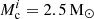 $ M^{i}_{\mathrm{c}} = 2.5\,\mathrm{M}_\odot $