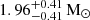 $ 1.96^{+0.41}_{-0.41}\,\mathrm{M}_\odot $