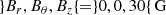 $$ \begin{aligned}&\} B_r, B_\theta , B_z \{ = \} 0, 0, 30 \{ \,\mathrm{G}\end{aligned} $$