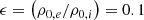 $$ \begin{aligned}&\epsilon = \left(\rho _{0,e}/\rho _{0,i}\right) = 0.1\end{aligned} $$