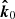 $ \boldsymbol{\hat{k}}_0 $