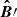 $ \boldsymbol{\hat{B}}\prime $