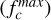 $\left( {f_c^{\max }} \right)$