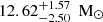 $ 12.62^{+1.57}_{-2.50} \:~\mathrm{M_{\odot}} $