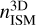 $n_{{\rm{ISM}}}^{3{\rm{D}}}$