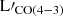 $ \rm L\prime_\mathrm{CO(4{-}3)} $