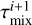 $\tau _{{\rm{mix}}}^{i + 1}$