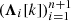$ ({\boldsymbol{{{{\Lambda}}}}}_i[k])_{i = 1}^{{n}+ 1} $