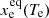 $ x_{\mathrm{e}}^{\mathrm{eq}}(T_{\mathrm{e}}) $