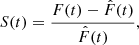 $$ \begin{aligned} S(t) = \frac{F(t) - \hat{F}(t)}{\hat{F}(t)}, \end{aligned} $$