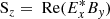 $$ \begin{aligned} \mathrm S_z= \text{ Re} (E^*_x B_y) \end{aligned} $$