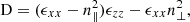 $$ \begin{aligned} \mathrm{D} =(\epsilon _{xx}-n_{\parallel }^2)\epsilon _{zz}-\epsilon _{xx}n_{\perp }^2, \end{aligned} $$