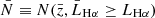 $ \bar{N} \equiv N (\bar{z}, \bar{L}_{\mathrm{H}\alpha} \geq {L}_{\mathrm{H}\alpha}) $