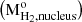 $ \left(\rm M_{H_2,nucleus}^o\right) $
