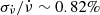 $ \sigma_{\dot\nu} / \dot\nu \sim 0.82\% $
