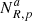 $ N^{a}_{R,p} $