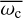 $\overline {{\omega _{\rm{c}}}} $