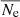 $ \overline{N_{\mathrm{e}}} $