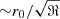 $ {\sim} r_0/\sqrt{\Re} $