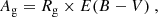 $$ \begin{aligned} A_{\mathrm{g}} = R_{\mathrm{g}}\times E(B - V)~, \end{aligned} $$