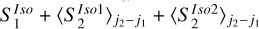$\[\S_1^{I s o}+\langle S_2^{I s o 1}\rangle_{j_2-j_1}+\langle S_2^{I s o 2}\rangle_{j_2-j_1}\]$