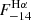 $ F^{\mathrm{H\alpha}}_{-14} $