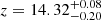 $ z = 14.32^{+0.08}_{-0.20} $
