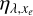 ${\eta _{\lambda ,{x_e}}}$