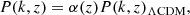 $$ \begin{aligned} P(k,z) = \alpha (z)P(k,z)_{\Lambda \mathrm{CDM}}, \end{aligned} $$