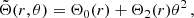 $$ \begin{aligned} \tilde{\Theta }(r,\theta ) = \Theta _{0}(r) + \Theta _{2}(r)\theta ^{2}\,, \end{aligned} $$