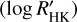 $(\log R_{\mathrm{HK}}^{\prime})$