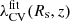 $ \lambda_{\mathrm{CV}}^{\mathrm{fit}}(R_{\mathrm{s}},z) $