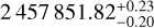 $2457851.82_{ - 0.20}^{ + 0.23}$