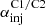 $ \alpha_{\mathrm{inj}}^{\mathrm{C1/C2}} $