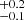 ${}^{+0.2}_{-0.1}$