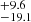 $ ^{+9.6}_{-19.1} $