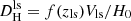 $ D_{\mathrm{H}}^{\mathrm{ls}} = f(z_{\mathrm{ls}})V_{\mathrm{ls}}/H_0 $