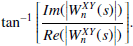 $$ \begin{aligned} {{\tan ^{-1}}\left[\frac{{{\mathop {Im}\nolimits } (\left|{W_n^{XY}(s)}\right|)}}{{{\mathop {Re}\nolimits } (\left|{W_n^{XY}(s)}\right|)}}\right]}. \end{aligned} $$