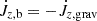 ${\dot {J}}_{z,\rm b} = - {\dot {J}}_{z,\rm grav}$
