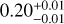$\[0.20_{-0.01}^{+0.01}\]$